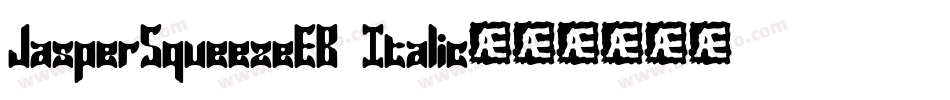 JasperSqueezeEB Italic字体转换